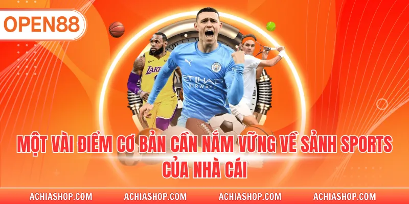 Một vài điểm cơ bản cần nắm vững về sảnh sports của nhà cái